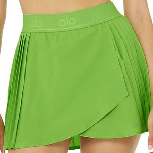 Alo Yoga Aces Tennis Skirt - Green Apple